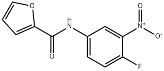 2-Furancarboxamide,N-(4-fluoro-3-nitrophenyl)-(9CI) Struktur