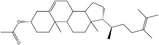 Ergosta-5,24-dien-3β-ol acetate Struktur