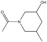 3-Piperidinol, 1-acetyl-5-methyl-, (- (8CI) Struktur