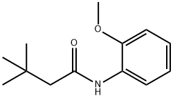 N-(2-methoxyphenyl)-3,3-dimethylbutanamide Struktur