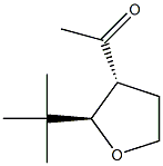 Ethanone, 1-[(2R,3R)-2-(1,1-dimethylethyl)tetrahydro-3-furanyl]-, rel- (9CI) Struktur