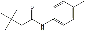 3,3-dimethyl-N-(4-methylphenyl)butanamide Struktur