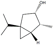 (1R,5β)-4α-Methyl-1β-isopropylbicyclo[3.1.0]hexan-3α-ol Struktur