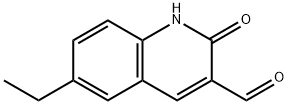 3-Quinolinecarboxaldehyde,6-ethyl-1,2-dihydro-2-oxo-(9CI) Struktur