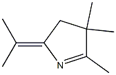 2H-Pyrrole,3,4-dihydro-4,4,5-trimethyl-2-(1-methylethylidene)-(9CI) Struktur