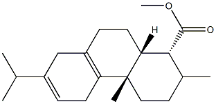 (1R)-1,2,3,4,4a,5,8,9,10,10aα-Decahydro-1,4aβ-dimethyl-7-(1-methylethyl)-1α-phenanthrenecarboxylic acid methyl ester Struktur