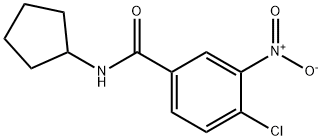 4-chloro-N-cyclopentyl-3-nitrobenzamide Struktur