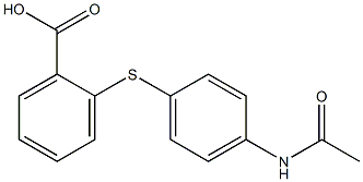 2-{[4-(acetylamino)phenyl]sulfanyl}benzoic acid Struktur