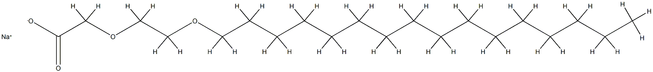 SODIUM CETETH-13 CARBOXYLATE Struktur