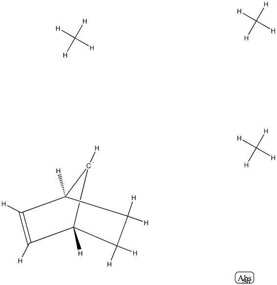 [(1β,4β,7-anti)-Bicyclo[2.2.1]hept-2-en-7-yl]trimethylstannane Struktur