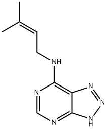 7-[(3-Methyl-2-butenyl)amino]-3H-v-triazolo[4,5-d]pyrimidine Struktur