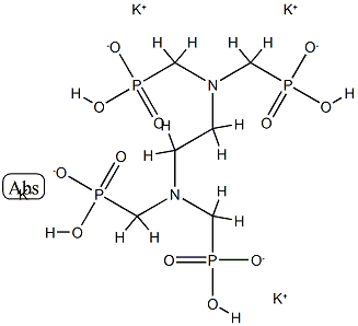 [ethylenebis[nitrilobis(methylene)]]tetrakisphosphonic acid, potassium salt Struktur