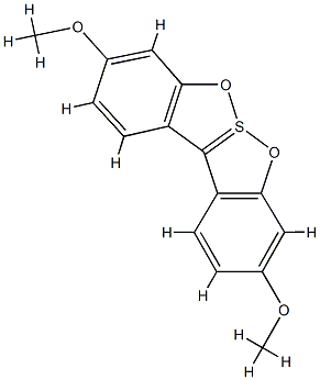 3,9-Dimethoxy[1,2]benzoxathiolo[2,3-b][1,2]benzoxathiole-6-SIV Struktur