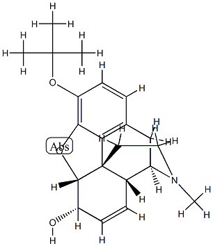 3-O-tert-butylmorphine Struktur