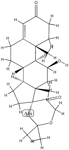 cortisol acetonide Struktur