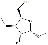 Methyl 3-O-methyl-α-D-xylofuranoside Struktur