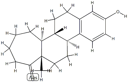 3-Hydroxy-D-dihomoestra-1,3,5(10)-trien-17b-one Struktur