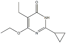 4(1H)-Pyrimidinone,2-cyclopropyl-6-ethoxy-5-ethyl-(9CI) Struktur