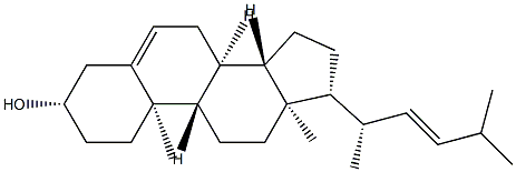 (22E,20S)-26,27-Bisnorergosta-5,22-dien-3β-ol Struktur