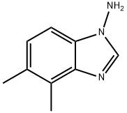 1H-Benzimidazol-1-amine,4,5-dimethyl-(9CI) Struktur