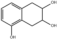 Cis-5,6,7,8-terahydrogen-6,7-dihydroxy-1-naphthol Struktur