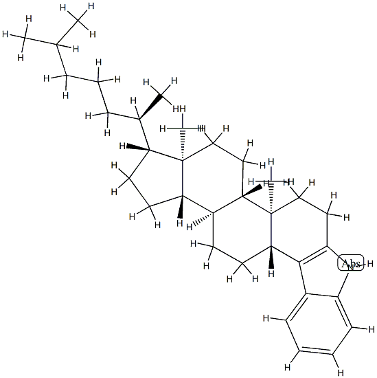 1'H-5α-Cholest-3-eno[3,4-b]indole Struktur