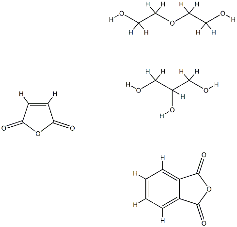 1,3-Isobenzofurandione, polymer with 2,5-furandione, 2,2-oxybisethanol and 1,2,3-propanetriol Struktur