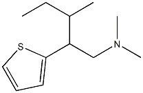 N,N-Dimethyl-β-(1-methylpropyl)-2-thiopheneethan-1-amine Struktur