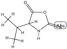 5-Oxazolidinone,4-(1-methylethyl)-2-thioxo-(9CI) Struktur