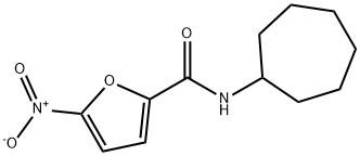 2-Furancarboxamide,N-cycloheptyl-5-nitro-(9CI) Struktur