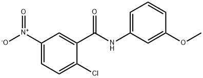 2-chloro-N-(3-methoxyphenyl)-5-nitrobenzamide Struktur