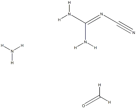 Guanidine, cyano-, polymer with ammonia and formaldehyde Struktur