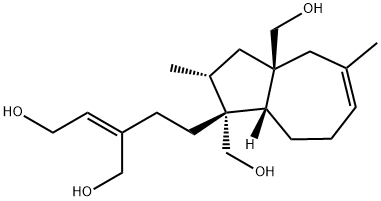 (1R)-2,3,4,7,8,8aβ-Hexahydro-1-[(Z)-5-hydroxy-3-hydroxymethyl-3-pentenyl]-2α,5-dimethyl-1α,3aβ(1H)-azulenedimethanol Struktur