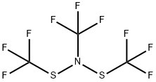 α,α,α-Trifluoro-N-(trifluoromethyl)-N-[(trifluoromethyl)thio]methanesulfenamide Struktur