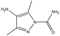 1H-Pyrazole-1-carboxamide,4-amino-3,5-dimethyl-(9CI) Struktur