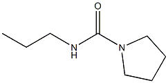 1-Pyrrolidinecarboxamide,N-propyl-(9CI) Struktur