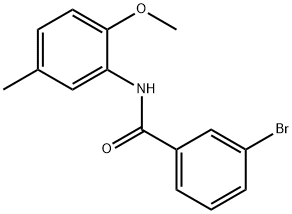 3-bromo-N-(2-methoxy-5-methylphenyl)benzamide Struktur