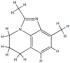 4H-Imidazo[4,5,1-ij]quinoline,5,6-dihydro-2,9-dimethyl-(9CI) Struktur