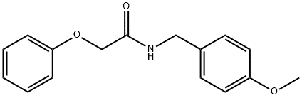 N-(4-methoxybenzyl)-2-phenoxyacetamide Struktur