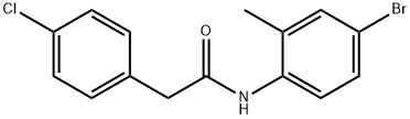 N-(4-bromo-2-methylphenyl)-2-(4-chlorophenyl)acetamide Struktur