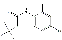 N-(4-bromo-2-fluorophenyl)-3,3-dimethylbutanamide Struktur