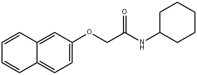 N-cyclohexyl-2-(2-naphthyloxy)acetamide Struktur