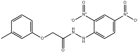 N'-(2,4-dinitrophenyl)-2-(3-methylphenoxy)acetohydrazide Struktur