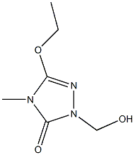 3H-1,2,4-Triazol-3-one,5-ethoxy-2,4-dihydro-2-(hydroxymethyl)-4-methyl-(9CI) Struktur