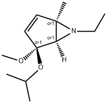 6-Azabicyclo[3.1.0]hex-2-ene,6-ethyl-4-methoxy-1-methyl-4-(1-methylethoxy)-,(1R,4S,5R)-rel-(9CI) Struktur