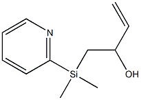 3-Buten-2-ol,1-(dimethyl-2-pyridinylsilyl)-(9CI) Struktur