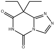 1,2,4-Triazolo[4,3-c]pyrimidine-5,7(6H,8H)-dione,8,8-diethyl-(9CI) Struktur