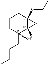 Bicyclo[4.1.0]heptan-2-ol, 2-butyl-6-ethoxy-, (1R,2R,6S)-rel- (9CI) Struktur