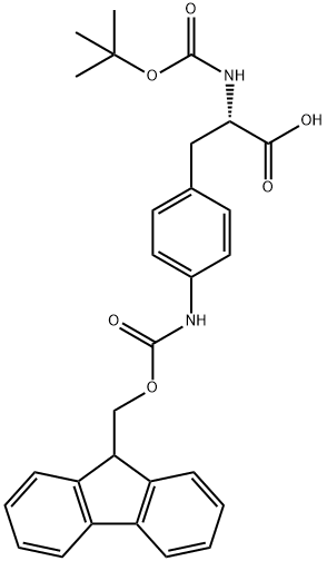 (Tert-Butoxy)Carbonyl DL-Phe(4-NHFmoc)-OH Struktur