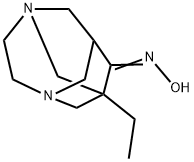 3,6-Diazatricyclo[4.3.1.13,8]undecan-9-one,1-ethyl-,oxime(9CI) Struktur